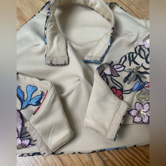 VTG Social Code Sequin Halter Top Cropped Size 11 Medium - Picture 10 of 13